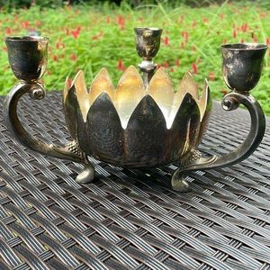 Vintage Silver Plate Footed Centerpiece